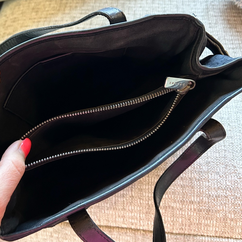 CELINE Vintage Monogram Black Canvas Tote - Picture 11 of 11